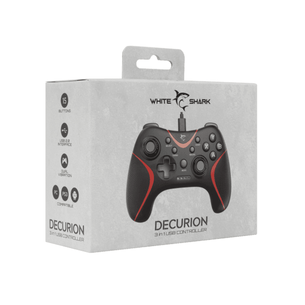 WHITE SHARK 3IN1 GAMEPAD GP-20238 BLACK/RED