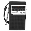 LAMTECH POCKET RADIO WITH EARPHONES JACK BLACK