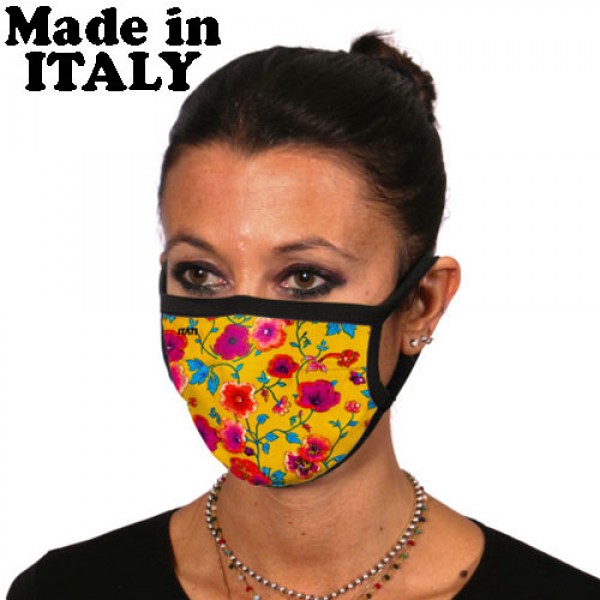 ITATI ADULT FACE MASK SILK FLOWERS