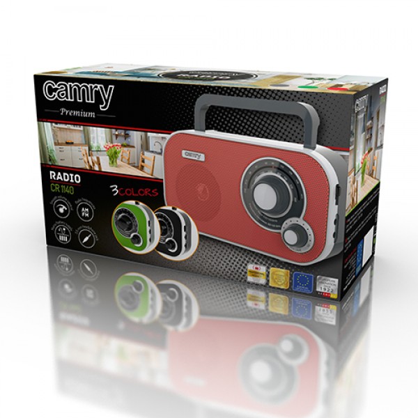 CAMRY SMALL PORTABLE RADIO RED