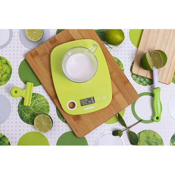 MESKO KITCHEN SCALE WITH HOLE TO HANG GREEN