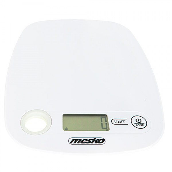 MESKO KITCHEN SCALE WITH HOLE TO HANG WHITE