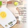 MESKO KITCHEN SCALE WITH HOLE TO HANG WHITE