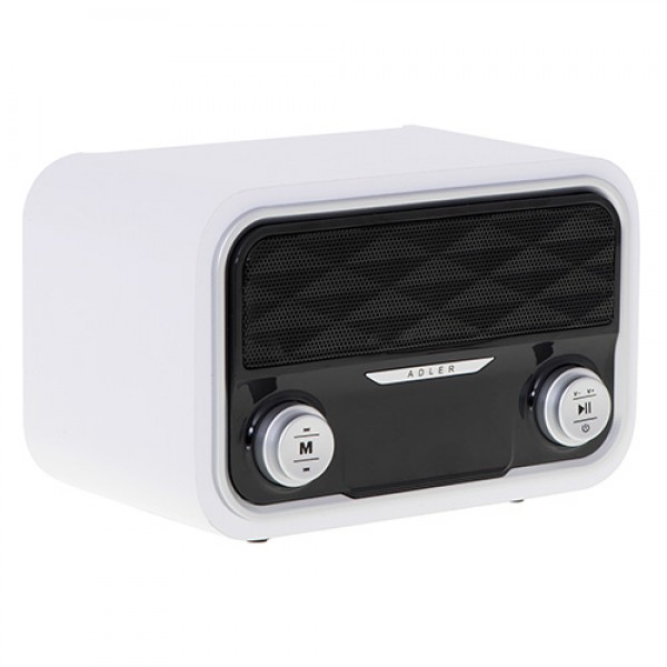 ADLER BLUETOOTH RADIO WHITE