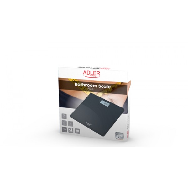 ADLER ELECTRIC BATHROOM SCALE BLACK