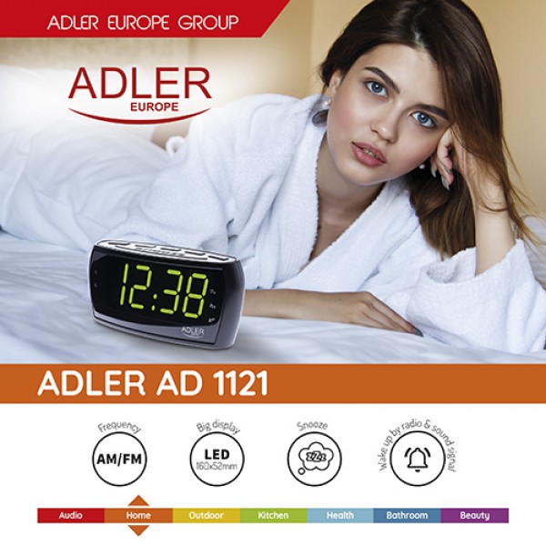 ADLER ALARMCLOCK RADIO