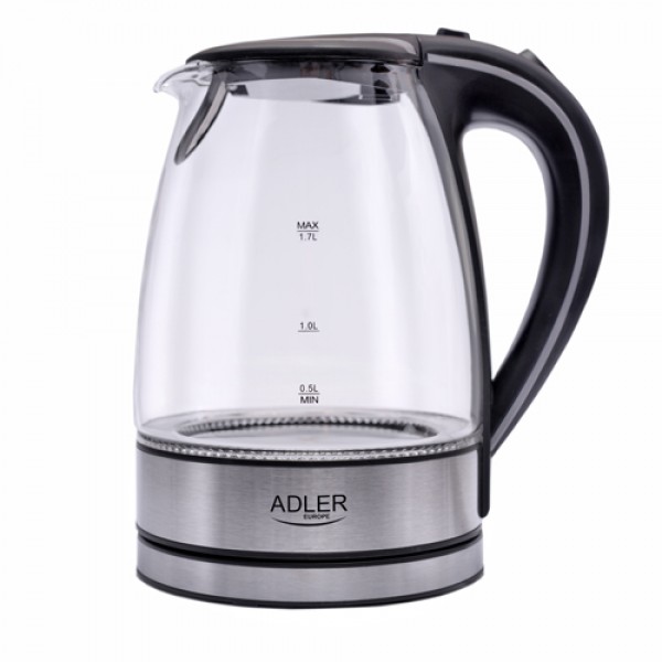 ADLER GLASS KETTLE 1,7L