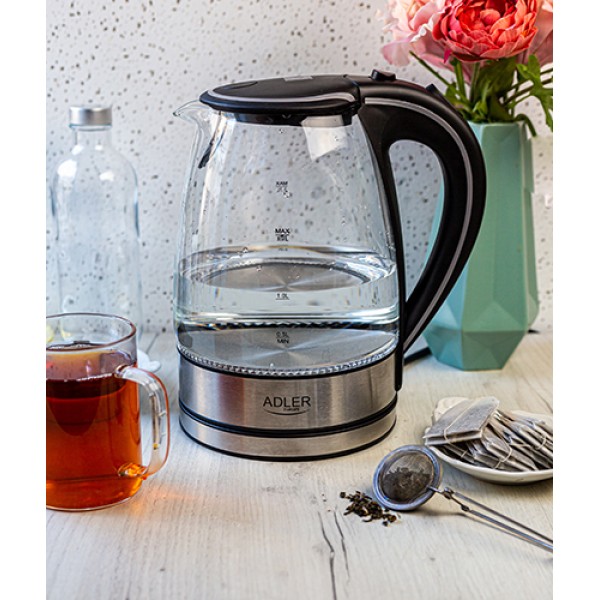 ADLER GLASS KETTLE 1,7L