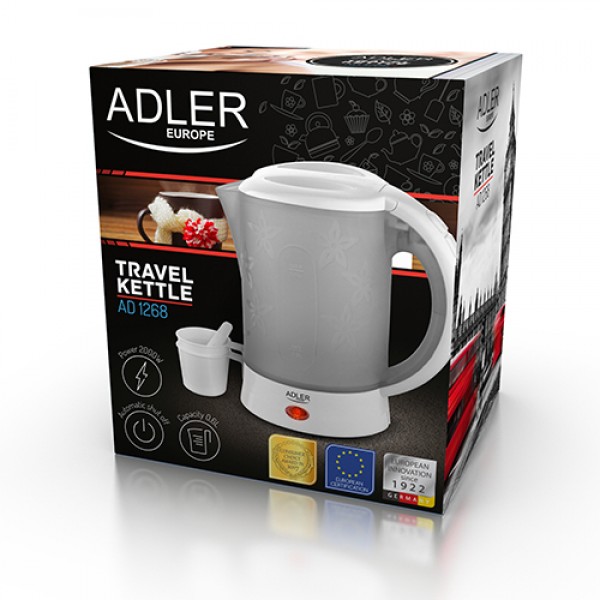 ADLER PLASTIC TRAVEL KETTLE 0,6L