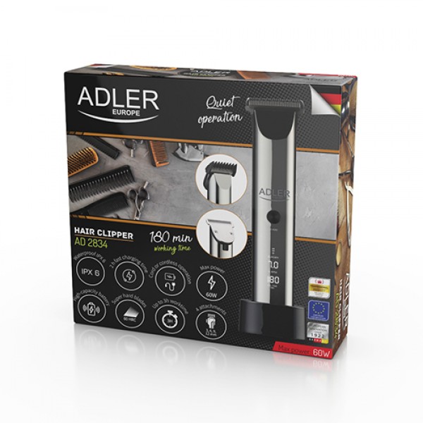 ADLER HAIR CLIPPER WITH LCD