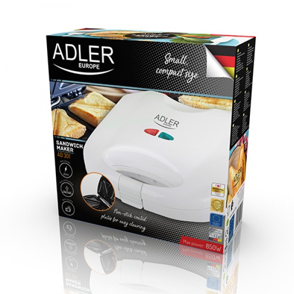 ADLER SANDWICH MAKER WHITE