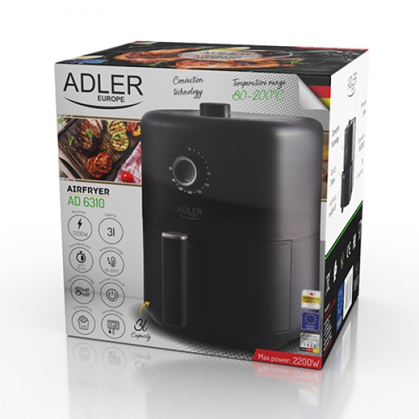 ADLER FATLESS FRYER 3L