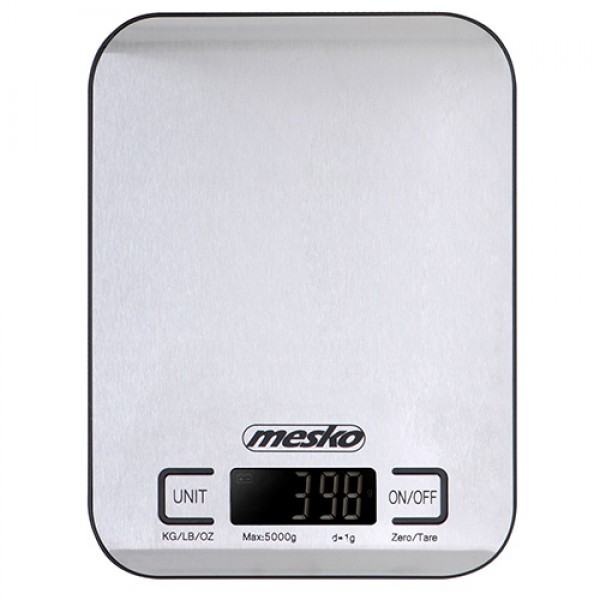 MESKO KITCHEN SCALE INOX BLACK