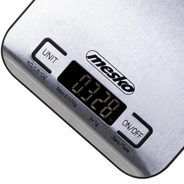 MESKO KITCHEN SCALE INOX BLACK