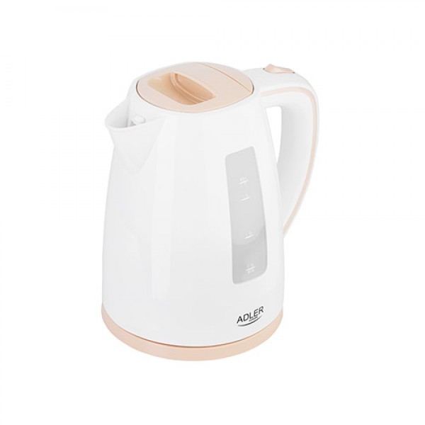 ADLER PLASTIC KETTLE 1,7L WHITE