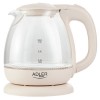 ADLER ELECTRIC GLASS KETTLE 1L CREAM