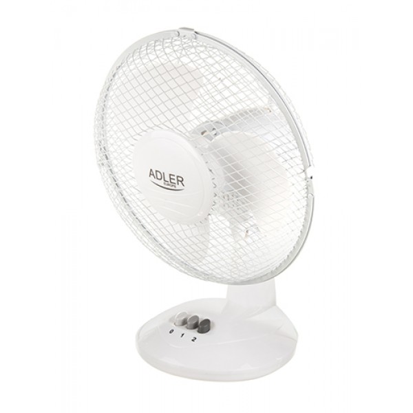 ADLER DESK FAN 23CM 22W~45W WHITE