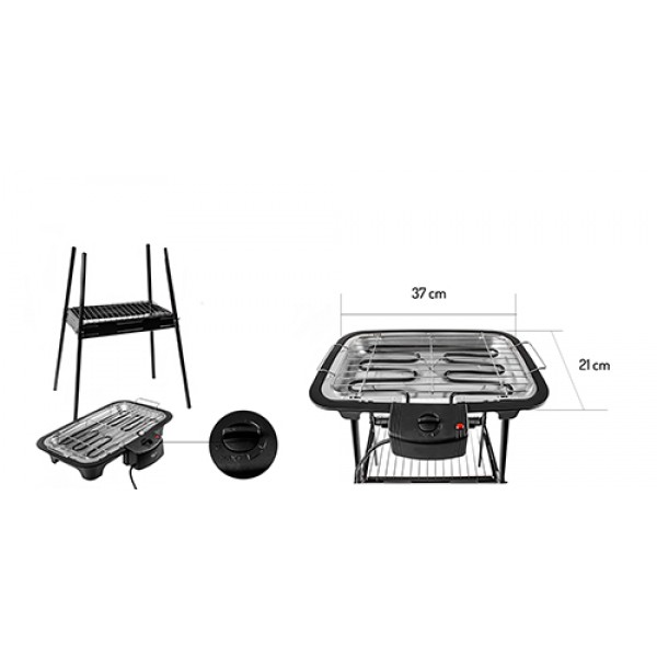 CAMRY ELECTRIC GRILL WITH REMOVABLE HEATER