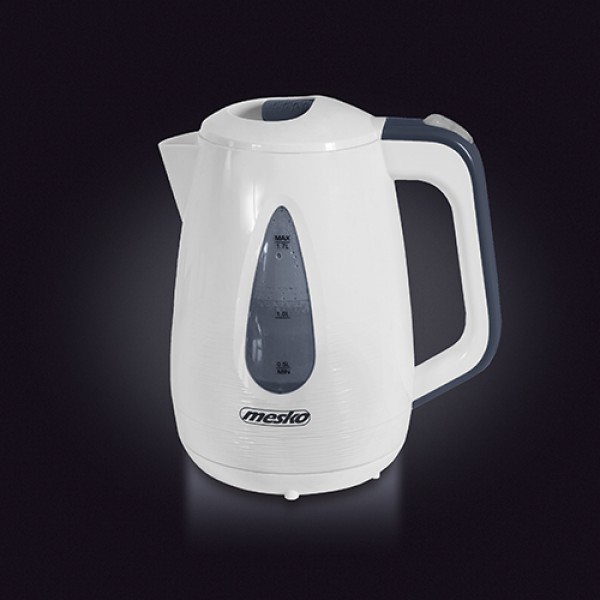 MESKO PLASTIC KETTLE 1,7L WHITE