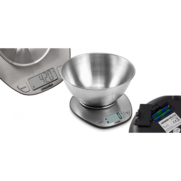 MESKO KITCHEN SCALE WITH A BOWL 1,8L