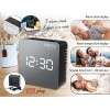 CAMRY LED ALARM CLOCK BLACK