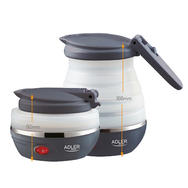 ADLER TOURIST SILICONE KETTLE 0.6L UK