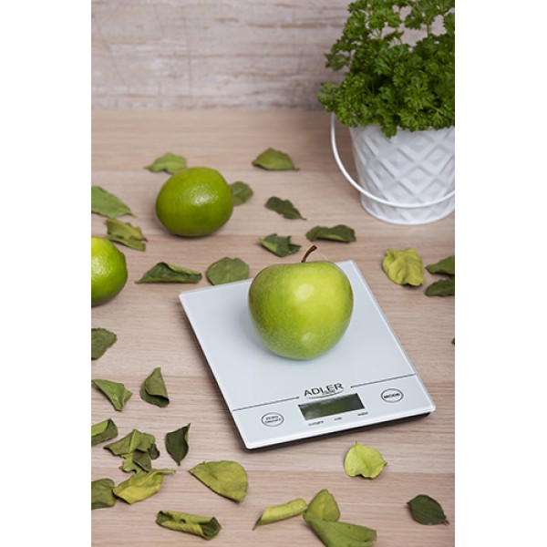 ADLER KITCHEN SCALE WHITE