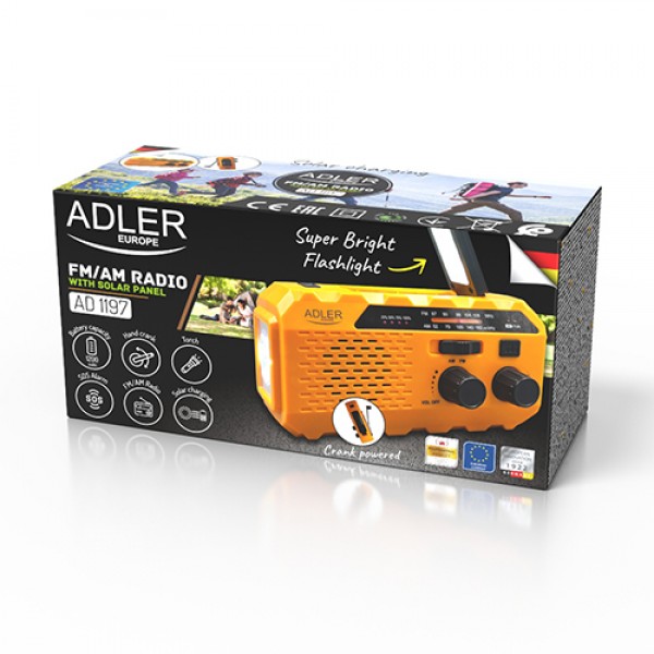 ADLER CRANK POWERED RADIO