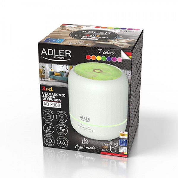 ADLER USB 3IN1 ULTRASONIC AROMA DIFFUSER