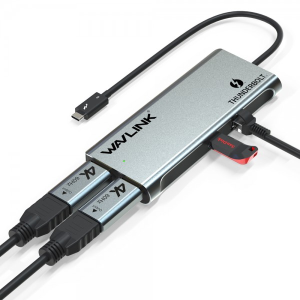 WAVLINK THUNDERBOLT 3 SINGLE 5K DUAL 4K MINI DOCKING STATION