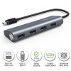 WAVLINK SUPERSPEED USB-C TO USB 3.0 4-PORT ALUMINUM HUB