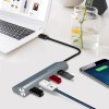 WAVLINK SUPERSPEED USB-C TO USB 3.0 4-PORT ALUMINUM HUB