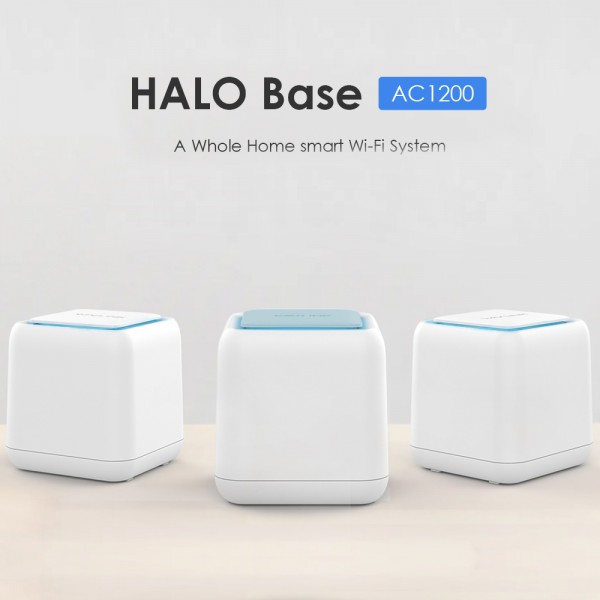 WAVLINK HALO BASE PRO AC1200 DUAL-BAND WHOLE HOME MESH WIFI SYSTEM WITH TOUCHLINK 3 PACK