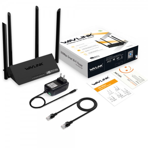 WAVLINK ARK 4 N300 WIRELESS SMART WI-FI ROUTER WITH HIGH GAIN ANTENNAS