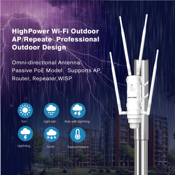 WAVLINK ARK 4 N300 WIRELESS SMART WI-FI ROUTER WITH HIGH GAIN ANTENNAS