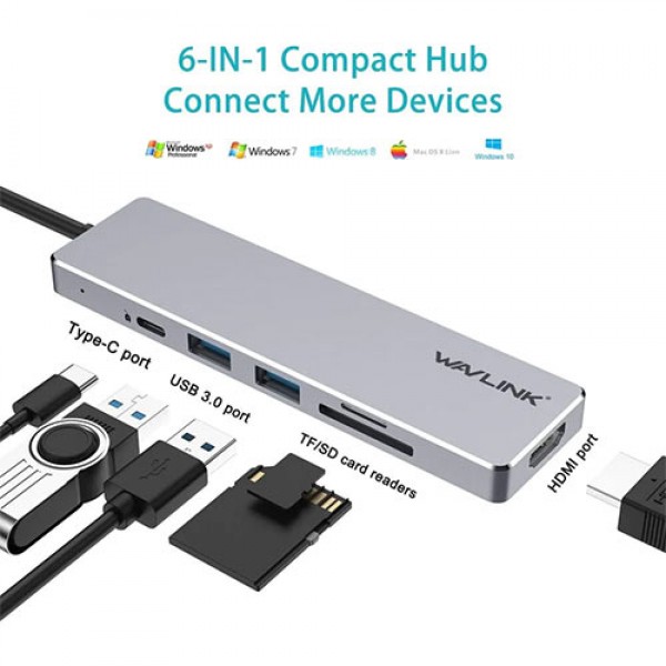 WAVLINK USB3.1 TYPE-C TRAVEL MINI DOCK