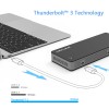 WAVLINK THUNDERBOLT 3 DOCKING STATION WITH CHARGE PD 60W WITH DP TO HDMI 4K 60HZ ADAPTER