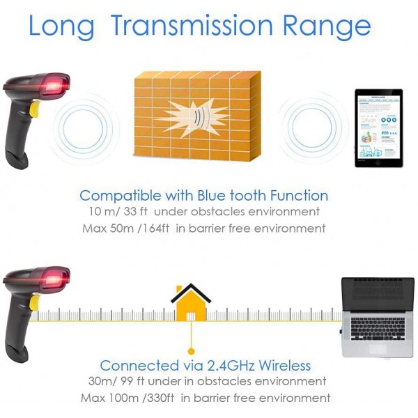 NETUM 3 IN 1 2D BLUETOOTH WIRELESS BARCODE READER