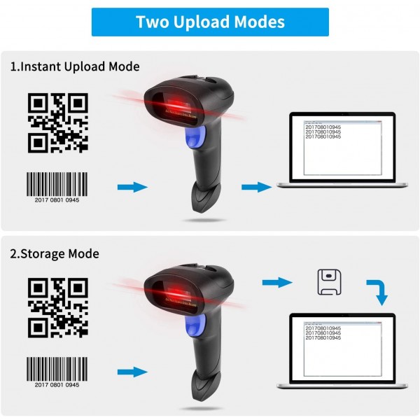 NETUM 2,4G WIRELESS QR BARCODE 2D SCANNER WITH STAND