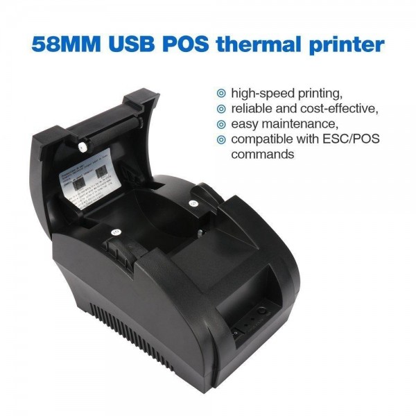 NETUM 58mm USB THERMAL RECEIPT PRINTER COMPATIBLE WITH ESC/POS PRINT COMMANDS SET