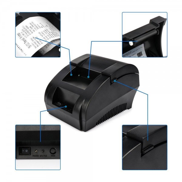 NETUM 58mm USB THERMAL RECEIPT PRINTER COMPATIBLE WITH ESC/POS PRINT COMMANDS SET