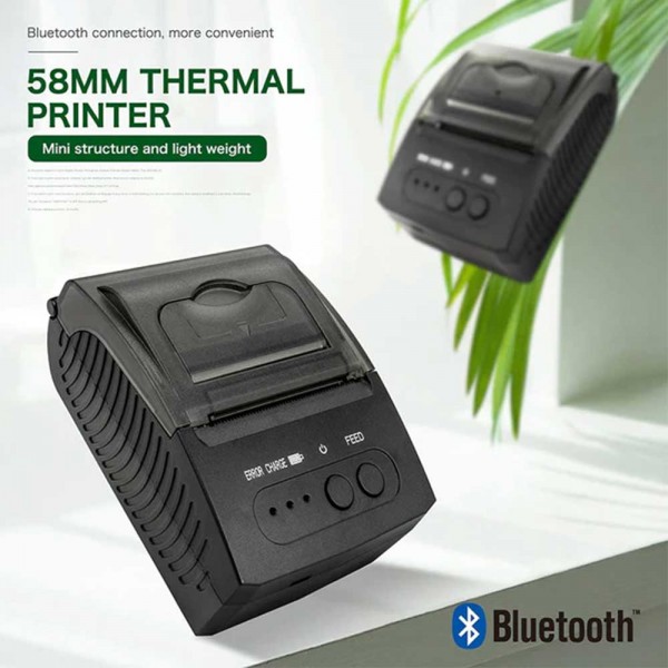 NETUM BT THERMAL RECEIPT PRINTER, PORTABLE 2' 58mm MINI USB POS PRINTER