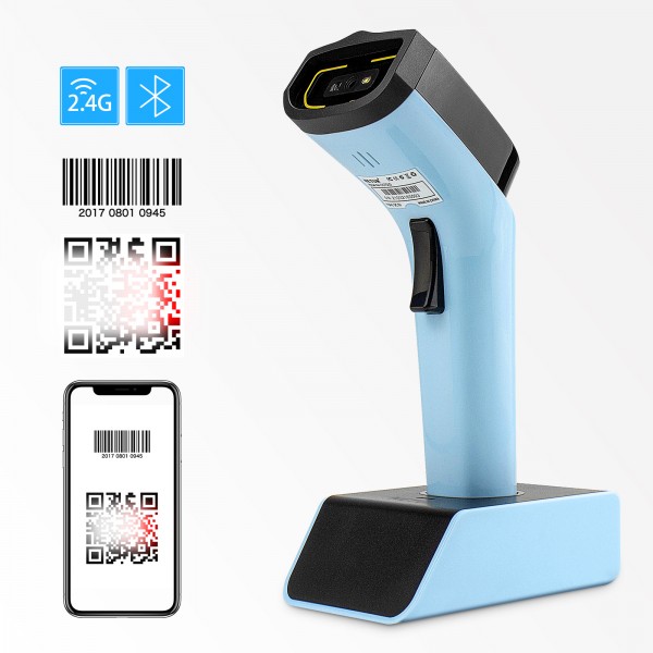 NETUM DS7500 2D WIRELESS 2.4Ghz BARCODE SCANNER HANDS FREE AUTOMATIC QR CODE READER