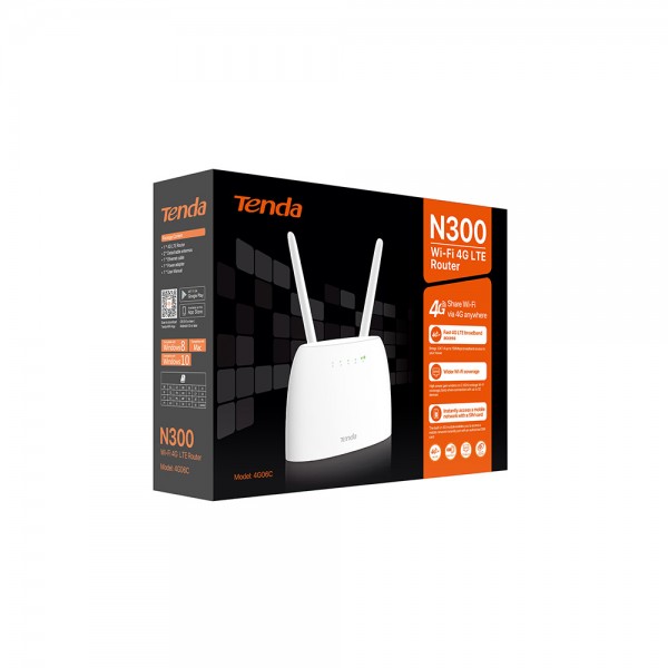 TENDA N300 WIFI 4G LTE ROUTER 4G06C