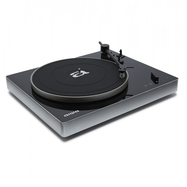 AIWA PREMIUM BELT-DRIVE TURNTABLE WITH PHONO PRE-AMP BLACK