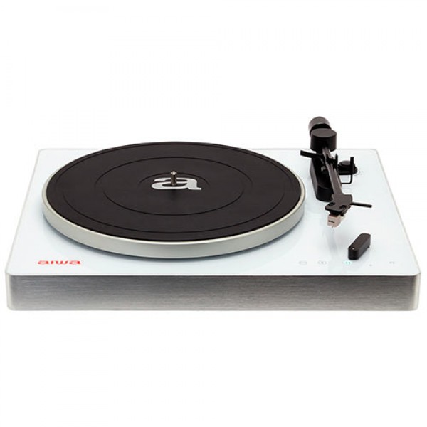 AIWA PREMIUM BELT-DRIVE TURNTABLE WITH PHONO PRE-AMP WHITE