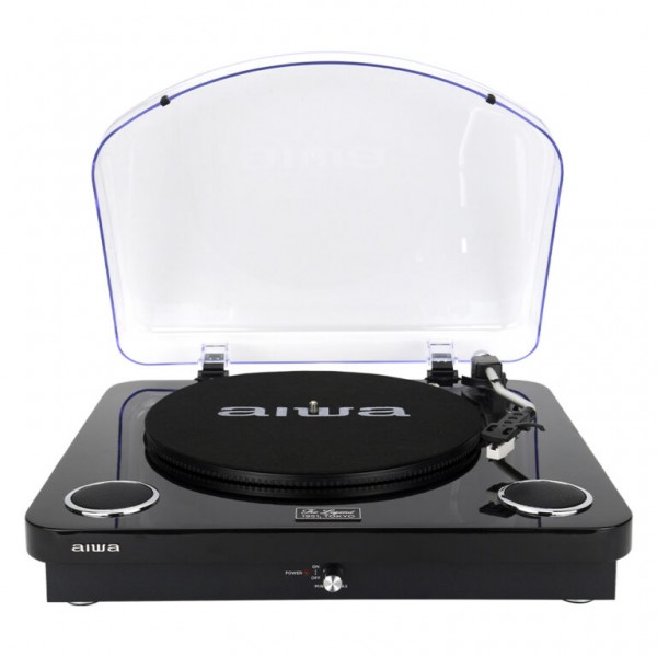 AIWA ALL IN ONE STEREO TURNTABLE BLACK