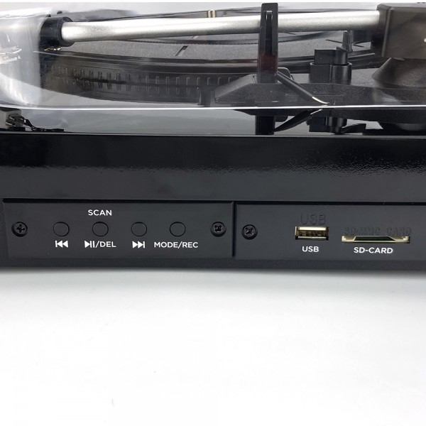 AIWA ALL IN ONE STEREO TURNTABLE BLACK