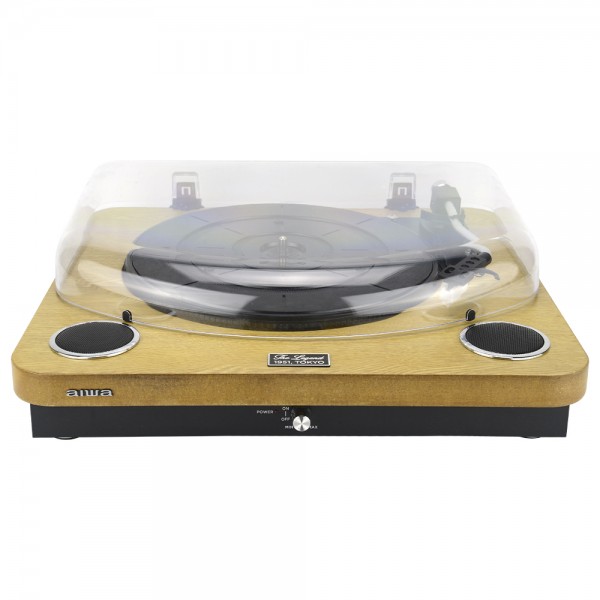 AIWA ALL IN ONE STEREO TURNTABLE WOOD