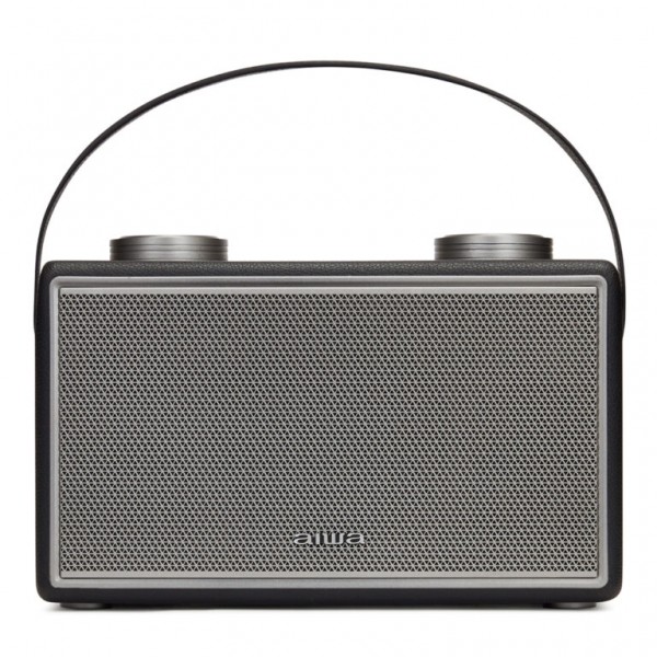 AIWA LEATHERETTE PORTABLE BLUETOOTH SPEAKER RMS 50W WITH MIC/GUITAR INPUT